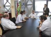 Prefeito recebe a visita do governador  Raimundo Colombo - Fotografo: Jaksson Zanco - Data: 25/01/2013