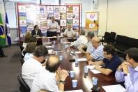 O prefeito de Joinville, Carlito Merss, abriu nesta segunda-feira (26/3) a primeira reunião do ano do conselho de Desenvolvimento de Joinville (Desenville). - Fotografo: Mauro Artur Schlieck - Data: 26/03/2012