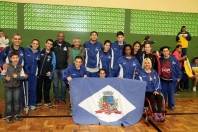Equipe de Tenis de Mesa de Joinville participando da 12ª Edição do Parajasc em São Miguel do Oeste - Fotografo: Phelippe José - Data: 28/05/2016