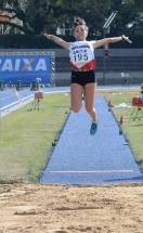 Letícia Oro Melo conquistou medalha de ouro no salto em distância e prata no revezamento 4 x 100 em Porto Alegre - Fotografo: Divulgação  - Data: 13/06/2016