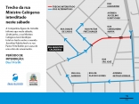 Mapa interdição trecho da Ministro Calógeras - Fotografo: Secom / Arte - Data: 19/06/2015