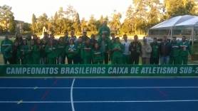 Seleção Catarinense, com atletas e técnicos de Joinville, ficou em segundo lugar no Brasileiro Sub-20 de Atletismo - Fotografo: Divulgação  - Data: 13/06/2016