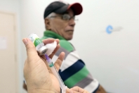 Início da campanha de vacinação contra a gripe - Fotografo: Rogerio da Silva - Data: 04/05/2015