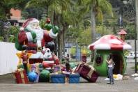 Decoração Natalina no centro de Joinville - Fotografo: Rogerio da Silva - Data: 26/11/2013