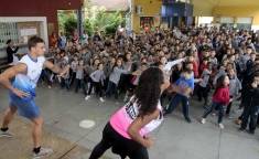 Lançamento Dia do Desafio na Escola Municipal Dr. José Antônio Navarro Lins no bairro Espinheiros - Fotografo: Phelippe José - Data: 13/05/2016