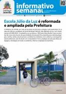 Capa do Informativo Semanal da Prefeitura de Joinville, período de 1  a 5 de junho de 2015 - Fotografo: Secom / Arte - Data: 03/06/2015