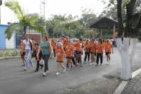 Núcleos  chegando para participar do Festival de Integração do PID na Associação Atlética Tupy. - Fotografo: Phelippe José - Data: 09/11/2013