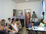 Na tarde desta quIinta-feira (22/3), os cursos de Cabeleireiro e Manicure/Pedicure da Fundamas Cesavi, localizada no Iririú, receberam novos equipamentos.  - Fotografo: Divulgação Fundamas - Data: 22/03/2012
