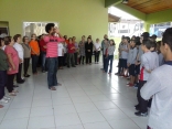“Aprendendo a ser e e a Conviver”, idealizado na escola municipal Senador Carlos Gomes de Oliveira, do bairro Aventureiro. A ação é alusiva à Semana do Idoso. - Fotografo: Secom/Priscila Carvalho - Data: 30/09/2014