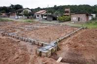 Visita às obras da  Unidade Básica da Família do bairro Vila Nova - Fotografo: Jaksson Zanco - Data: 08/07/2013