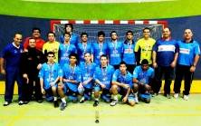 A equipe de handebol masculino de Joinville conquistou vaga para a fase estadual dos Joguinhos Abertos. - Fotografo: Divulgação - Data: 18/06/2012
