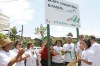 	A entrega das Hortas Urbanas e Periurbanas em Parceria com o Ministério do Desenvolvimento Social de Santa Catarina aconteceu nesta quarta-feira (09) no bairro Jardim Iririú com a presença do prefeito Carlito Merss e da comunidade do local - Fotografo: Kátia Nascimento - Data: 09/11/2011