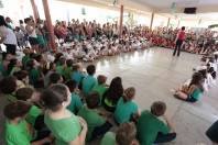 Escola Anita Garibaldi realiza a Cantata de Natal que neste ano representará o "Natal Brasileiro" - Fotografo: Rogerio da Silva - Data: 09/12/2014