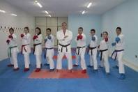 Integração entre os atletas dos JASC e atletas da Olesc e Joguinhos com o objetivo de adquirirem mais experiências nas disputas de competições de karatê - Fotografo: Phelippe José - Data: 18/04/2016