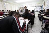 Volta às aulas depois do recesso de julho - Fotografo: Rogerio da Silva - Data: 05/08/2013