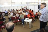 Durante o lançamento do SIMDEC 2012 o prefeito Carlito Merss falou sobre a forma democrática de distribuição de recursos que o edital permite. - Fotografo: Mauro Artur Schlieck - Data: 16/04/2012