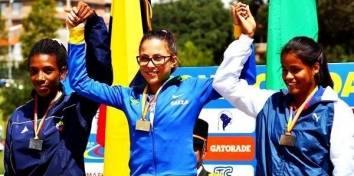 Letícia Oro Melo conquistou medalha de ouro no salto em distância do Sul-Americano Juvenil, no Equador - Fotografo: Divulgação - Data: 01/06/2015