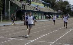 JEVILLE= Competição de atletismo na pista da Univille = Prova 100mts.rasos masculino - Fotografo: Phelippe José - Data: 15/09/2015