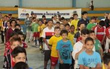 Encontro Núcleos do Programa de Iniciação Desportiva(PID) de Futsal e Futebol na AAT. - Fotografo: Phelippe José da Silva - Data: 20/09/2014