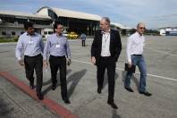 Secretário Jalmei José Duarte em visita ao aeroporto - Fotografo: Rogerio da Silva - Data: 10/01/2013
