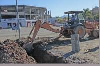 Obra de drenagem pátio de estacionamento Arena Joinville - Fotografo: Phelippe José - Data: 03/06/2014