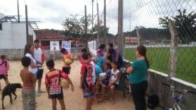 Felej implantou núcleo de futebol do PID na Associação de Moradores do bairro Profipo - Fotografo: Divulgação/Felej - Data: 17/04/2015