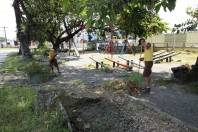 Prefeitura Sudeste faz manutenção na Praça Graciosa no Guanabara - Fotografo: Phelippe Jose - Data: 23/01/2014