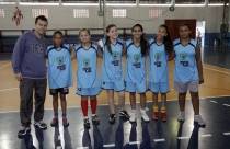 Jeville de 11 a 13 anos = Equipe de futsal feminino da E.M. Vilson Bender - Fotografo: Phelippe José - Data: 26/10/2015