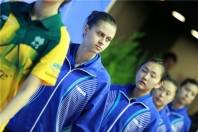 Equipe brasileira de tênis de mesa, com Alexia Nakashima, conseguiu seu melhor resultado no Mundial Juvenil, na França - Fotografo: Divulgação CBTM - Data: 02/12/2015