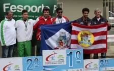 Atleta Wellerson Rosa vence prova de salto triplo(Record com 14,72mts nos 27º Joguinhos Abertos em Caçador - Fotografo: Phelippe José da Silva - Data: 31/07/2014