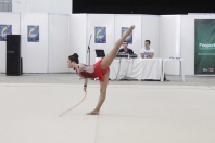 Atleta Ana Luíza de Oliveira competindo no aparelho corda pela ginástica artística nos 28º Joguinhos Abertos em Itajaí - Fotografo: Phelippe José - Data: 27/07/2015