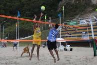 Equipe de volei de praia masculina participando dos 54º  Jasc em Itajaí. - Fotografo: Phelippe José da Silva - Data: 21/11/2014