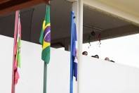 Hasteamento da Bandeira na Escola Municipal Professora Laura Andrade - Fotografo: Rogerio da Silva - Data: 03/04/2013