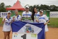 55º JASC em Joaçaba = Equipe feminina de dupla é campeã de tenis - Fotografo: Phelippe José - Data: 13/12/2015