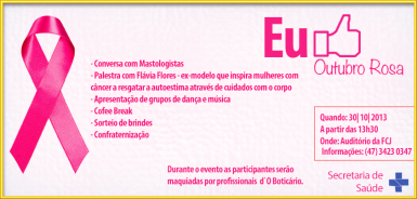 PAM do Boa Vista promove uma palestra com a ex-modelo Flávia Flores  - Fotografo: Divulgação - Data: 22/10/2013