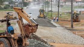 Rua Dos Aimorés, preparação para receber a pavimentação - Fotografo: Rogerio da Silva - Data: 03/12/2014