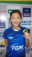 Alexia Nakashima foi destaque na Copa Sul Sudeste II de Tênis de Mesa - Fotografo: Divulgação - Data: 09/06/2014