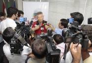 Em entrevista coletiva à imprensa, o prefeito Udo Döhler confirmou a desistência de Joinville de sediar os Jogos Abertos de Santa Catarina (JASC) - Fotografo: Jaksson Zanco - Data: 12/02/2013