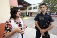Guarda Municipal realiza atividade na Escola Silvio Sniecikovski - Fotografo: Rogerio da Silva - Data: 01/09/2015