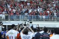 JEC é campeão 2011 do Brasileiro na Série C. Os joinvilenses comemoraram neste sábado (03/11) a vitória por 4 x 0. Os campeões levantaram a taça para os torcedores - Fotografo: Kátia Nascimento - Data: 04/12/2011