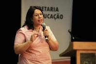 	A cerimônia de acolhimento dos professores da rede pública para o ano letivo de 2012 aconteceu nesta quinta-feira (02/02) com uma palestra com a professora doutora Márcia de Souza Hobold. - Fotografo: Kátia Nascimento - Data: 02/02/2012