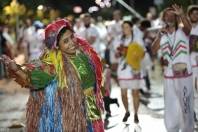 Bloco Borandá apresenta o maracatu na Beira-Rio - Fotografo: Rogério da Silva /Secom - Data: 13/02/2015