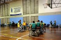 A Seleção Brasileira masculina de Basquete em Cadeira de Rodas despediu-se de Joinville nesta segunda-feira (14/5). O grupo estava na cidade desde o último dia 5 e iniciou os trabalhos de preparação, no CT Ivo Varella, visando o Campeonato Sulamericano que acontece em Dezembro - Fotografo: Divulgação/FELEJ - Data: 14/05/2012