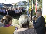 O hasteamento das bandeiras na EM Professora Virgínia Soares - Fotografo: Jaksson Zanco - Data: 05/06/2013