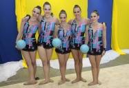 Equipe de ginástica ritmica da Felej, participando dos 54º  Jasc em Itajai. - Fotografo: Phelippe José da Silva - Data: 25/11/2014