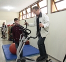 Jaime Grasso da Atletic faz a doação de equipamentos de ginástica ao departamento médico da Felej. - Fotografo: Phelippe José - Data: 05/06/2014