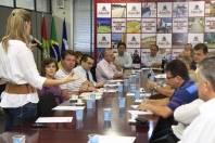A reunião do Desenville desta segunda-feira (16/4) teve como assunto principal a Lei de Ordenamento Territorial. O prefeito Carlito Merss esteve presente. - Fotografo: Kátia Nascimento - Data: 16/04/2012