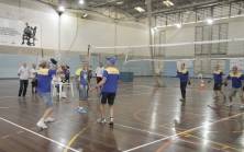 Competição de peteca masculina na 24ª Olimpíada da Melhor Idade - Fotografo: Phelippe José - Data: 19/08/2015
