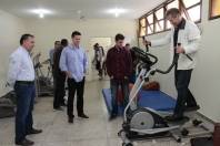 Jaime Grasso da Atletic faz a doação de equipamentos de ginástica ao departamento médico da Felej. - Fotografo: Phelippe José - Data: 05/06/2014