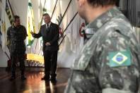 Prefeito faz visita oficial ao Cel.Cmdte.do 62º Batalhão de Infantaria, Tenente Coronel Ronaldo França Navarro - Fotografo: Jaksson Zanco - Data: 18/01/2013